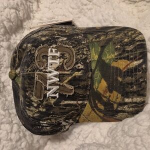 NWTF Turkey 73 Mossy Oak Camo Velcroback Hat - New